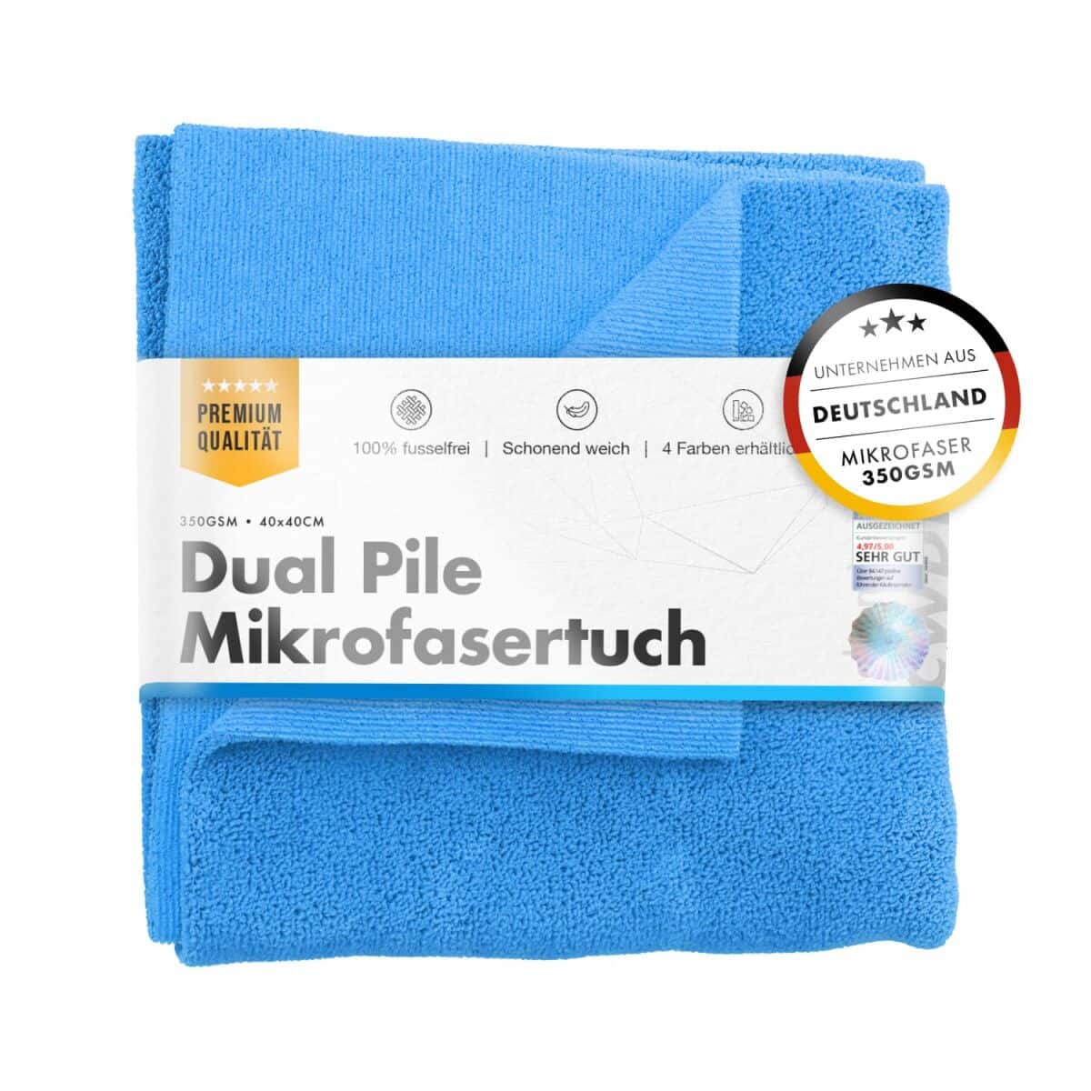 chemicalworkz dual pile towel 350gsm blau allzwecktuch 4040cm