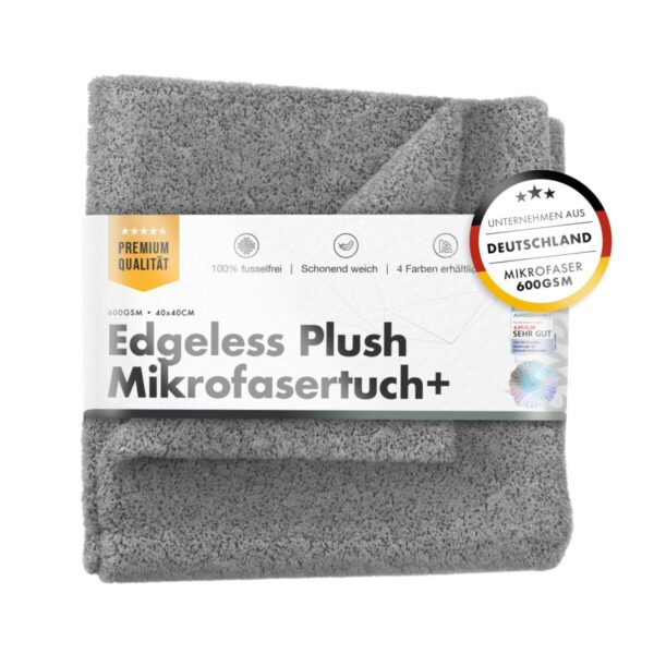 chemicalworkz edgeless plush towel 600gsm grau poliertuch 4040cm