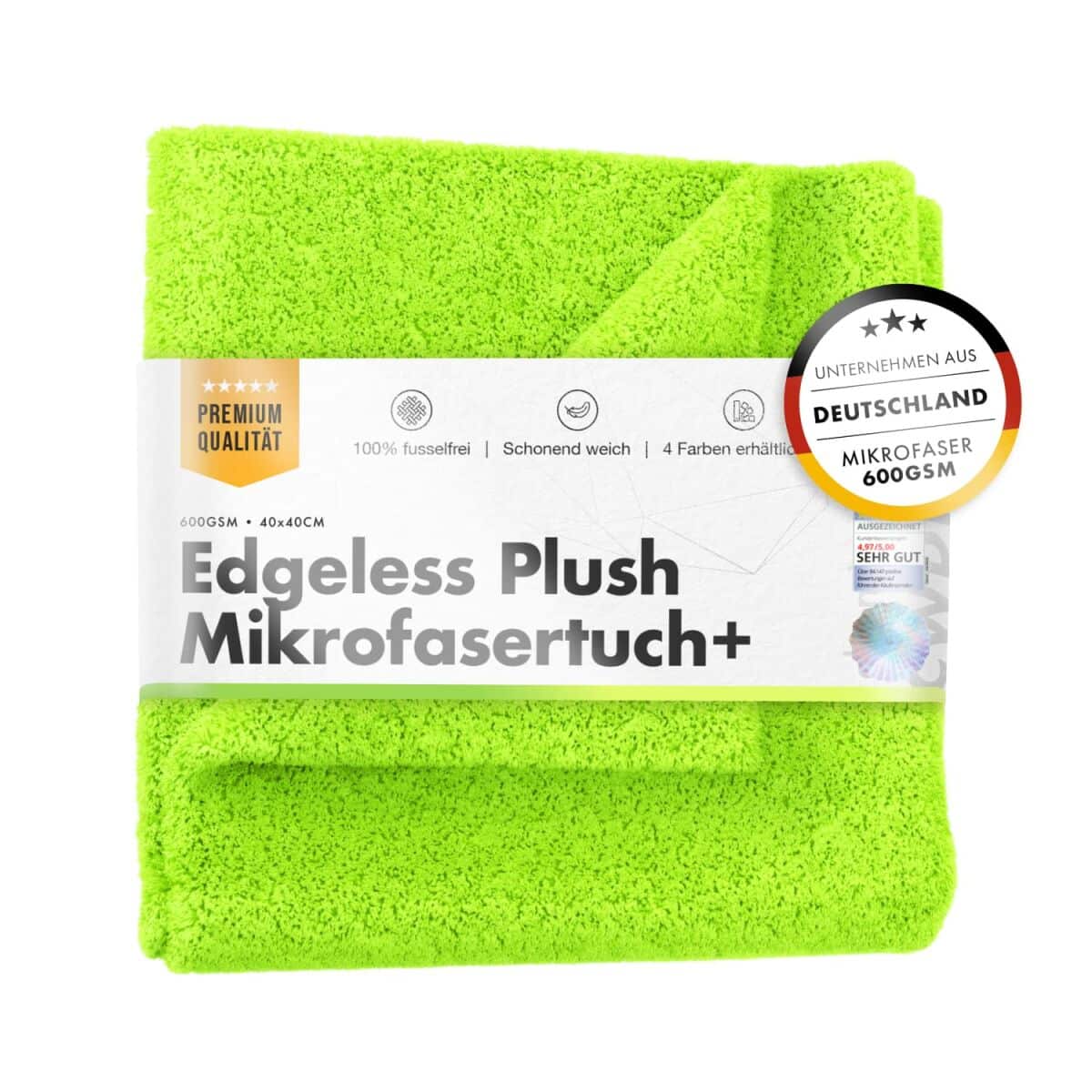 chemicalworkz edgeless plush towel 600gsm gruen poliertuch 4040cm