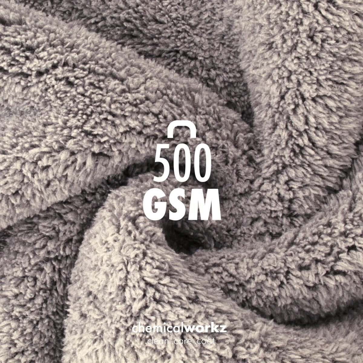 Chemicalworkz Edgeless Soft Touch Towel 500GSM Grau Poliertuch 40×40 Zentimeter