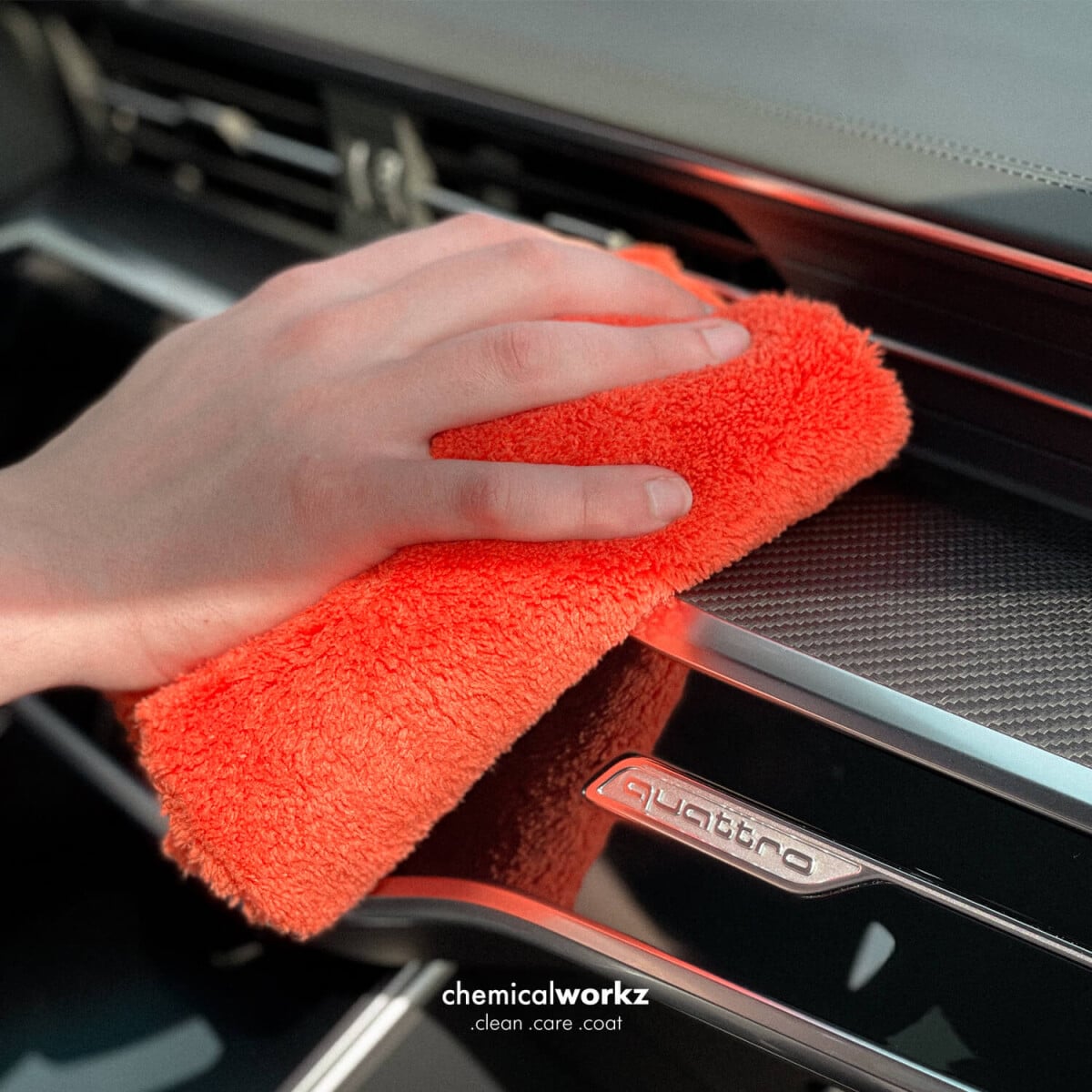 Chemicalworkz Edgeless Soft Touch Towel 500GSM Orange Poliertuch 40×40 Zentimeter