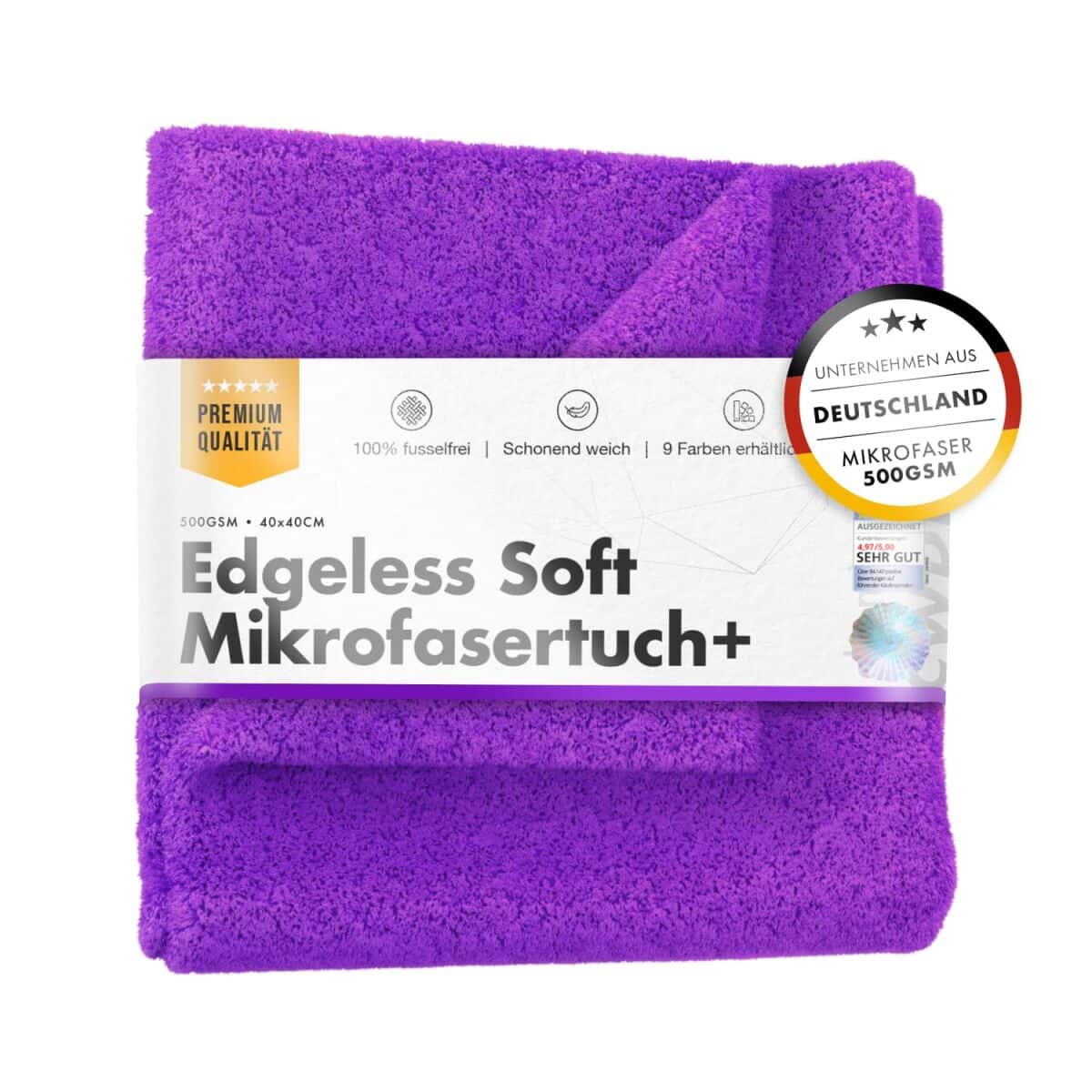 Chemicalworkz Edgeless Soft Touch Towel 500GSM Violett Poliertuch 40×40 Zentimeter