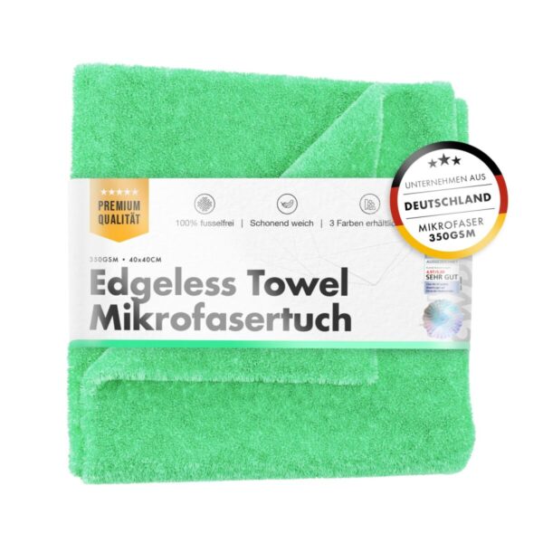 chemicalworkz edgeless towel 350gsm hellgruen poliertuch 4040cm