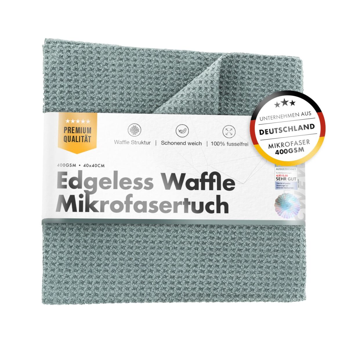 chemicalworkz edgeless waffle towel 400gsm glastuch