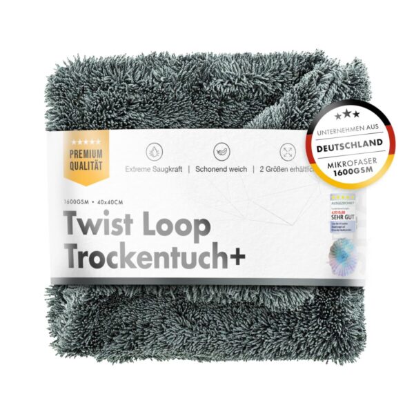 chemicalworkz premium twisted towel 1600gsm grau trockentuch
