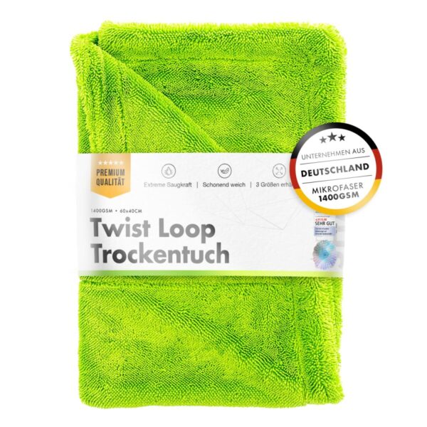 chemicalworkz shark twisted loop towel 1400gsm gruen trockentuch