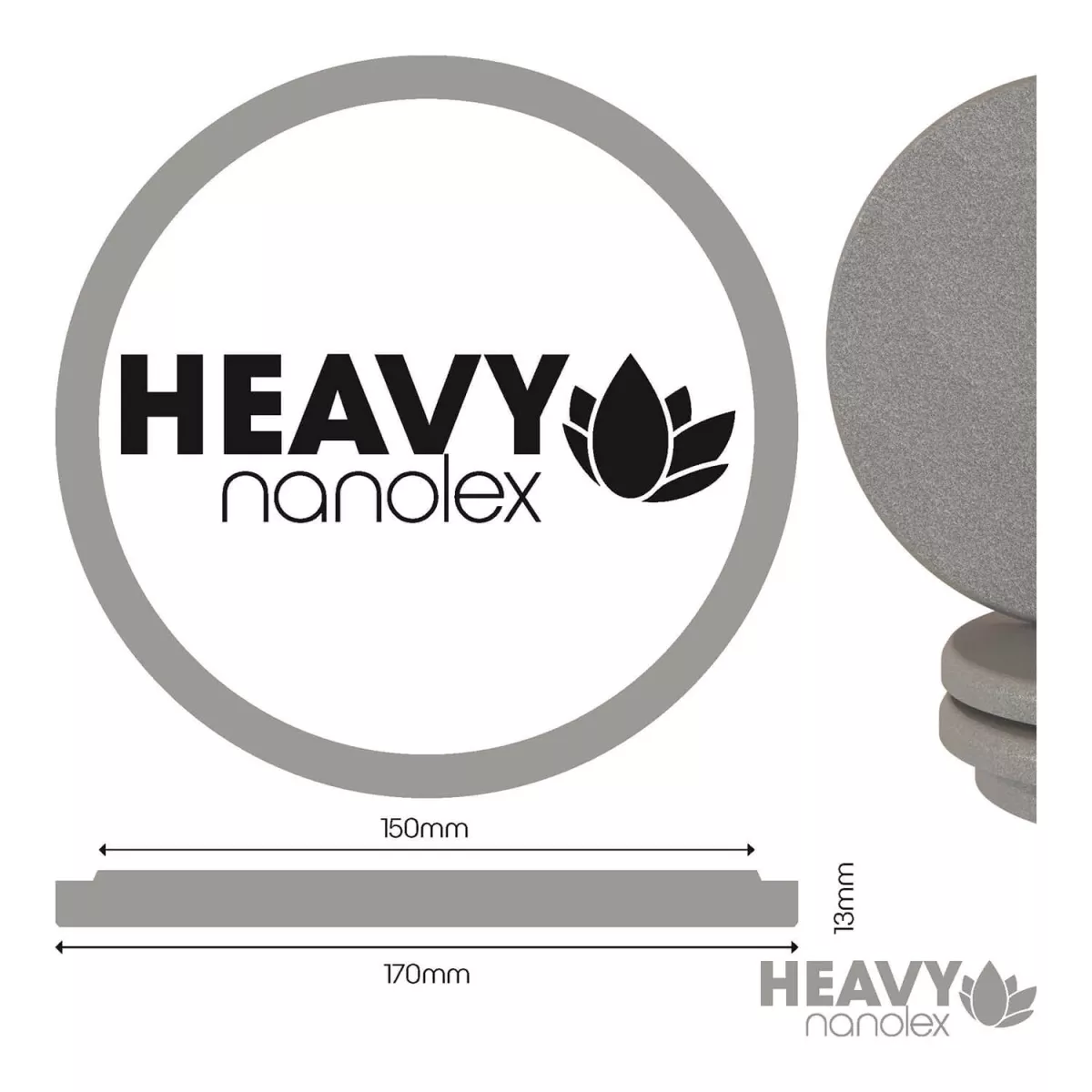 nanolex polierpad heavy 150mm duenn hart 3stk