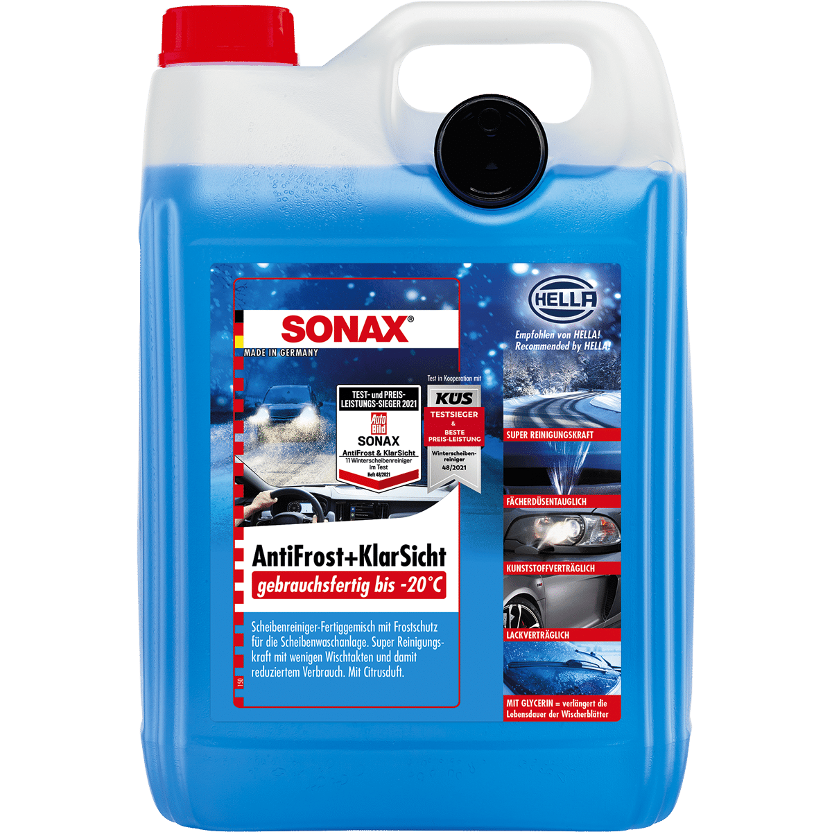 Sonax Antifrost und Klarsicht gebrauchsfertig bis -20°C 5 Liter