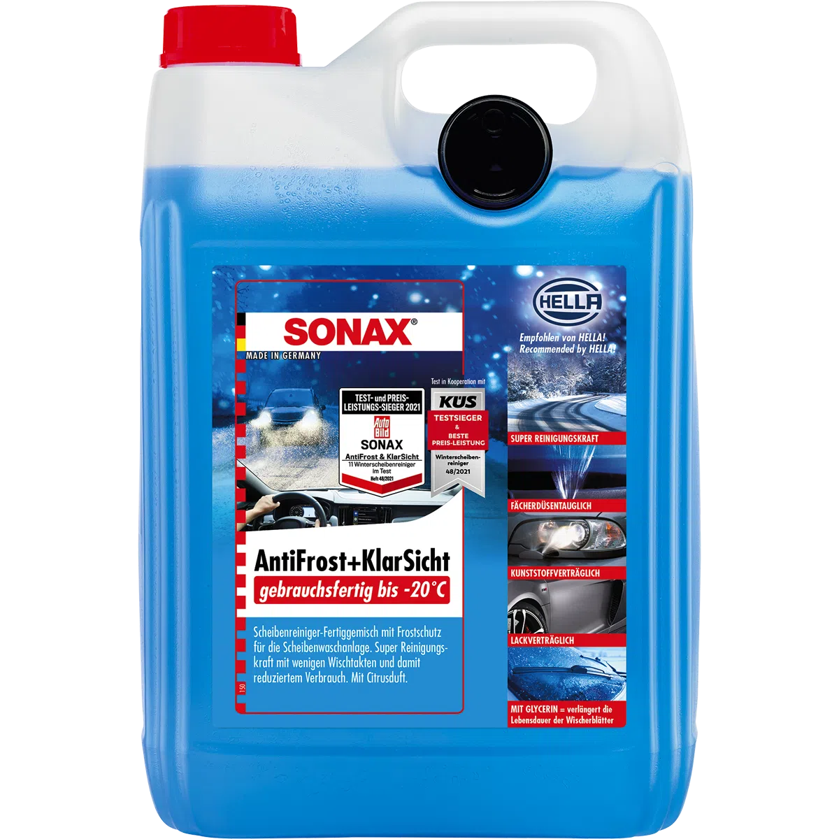 Sonax Antifrost und Klarsicht gebrauchsfertig bis -20°C 5 Liter