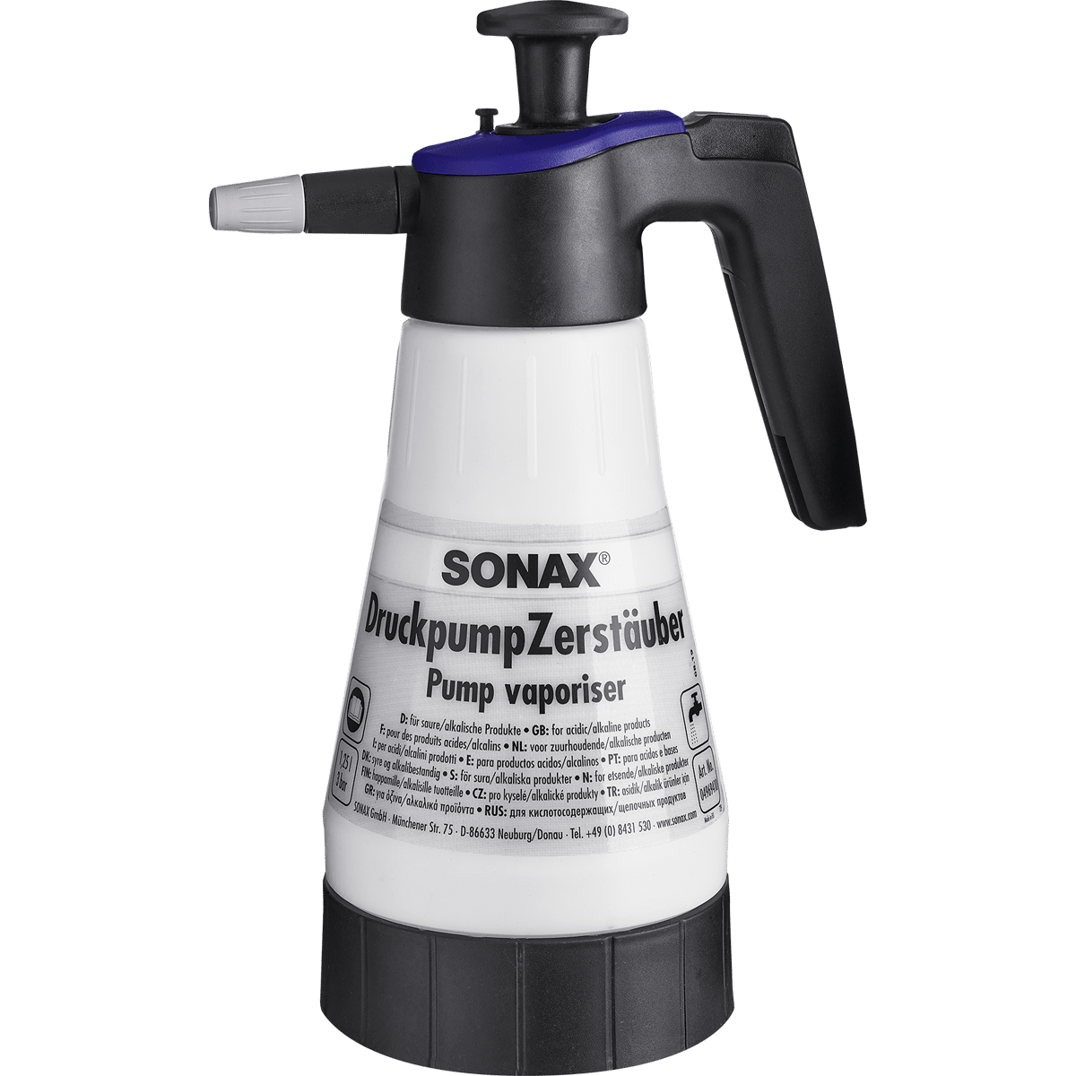 Sonax Druckpumpzerstäuber für saure und alkalische Produkte