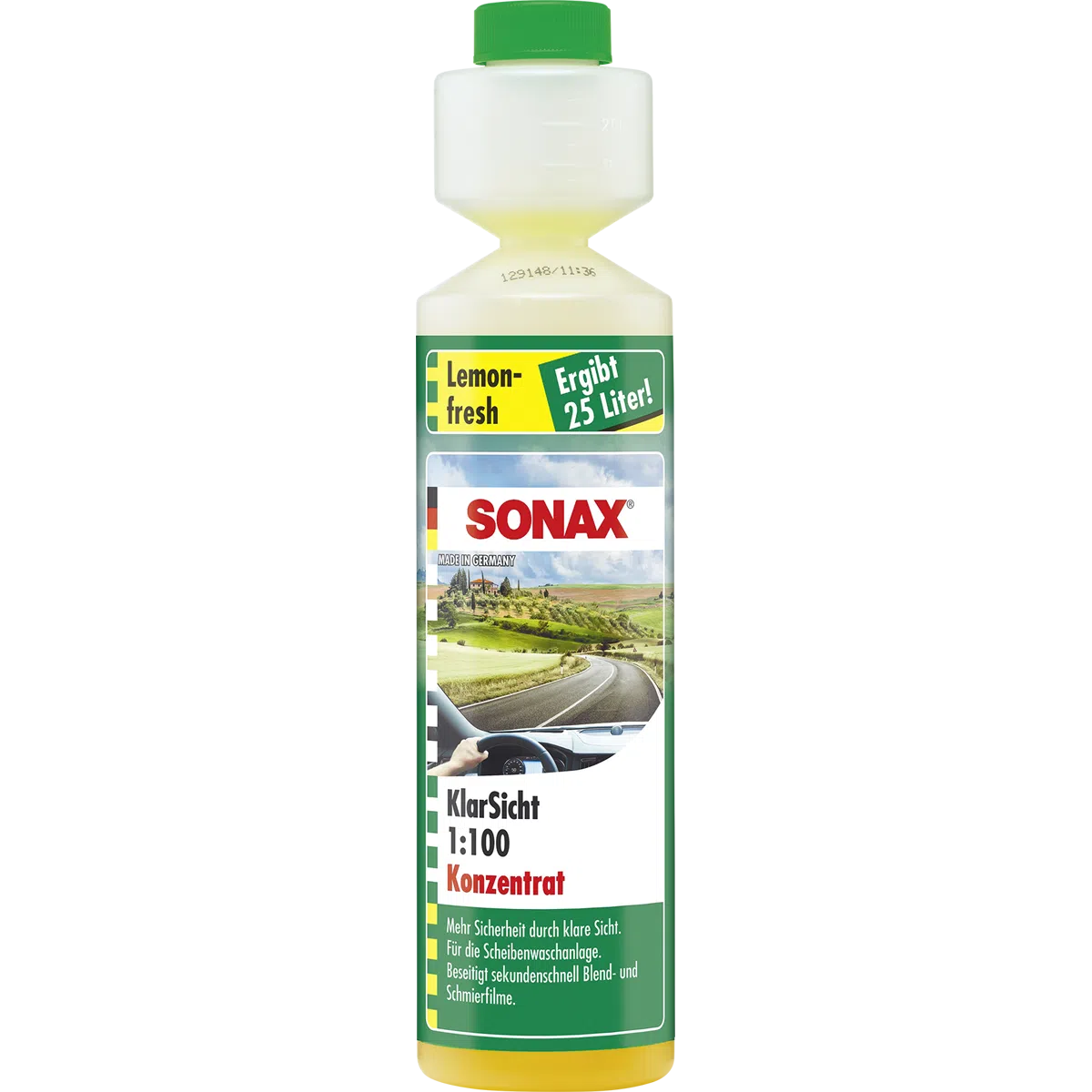 SONAX Klarsicht 1:100 Konzentrat Lemon fresh 250 Milliliter