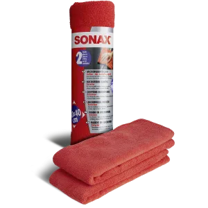 Sonax Microfasertuch Außen ist der Lackpflegeprofi